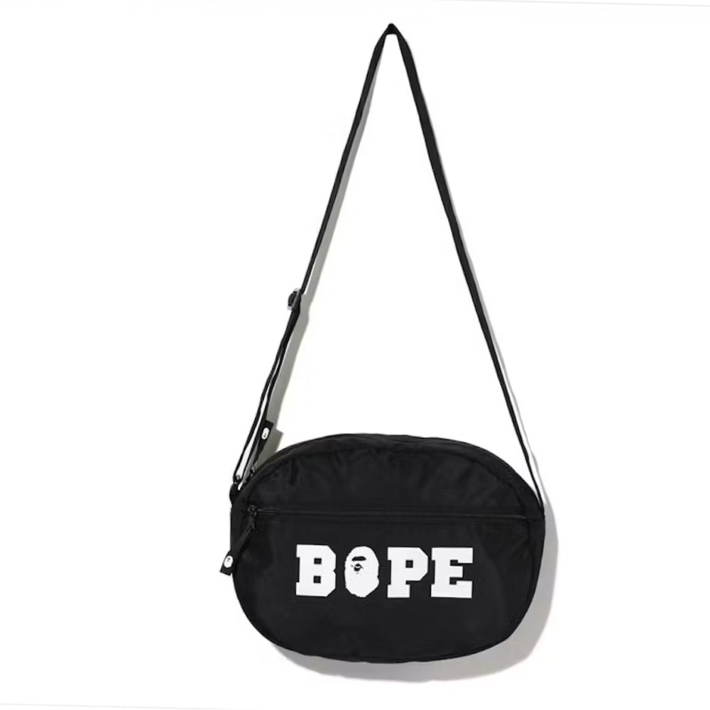 Bape black family crossbody bag (SS20).
